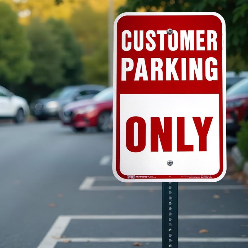 Hy-Ko Aluminum Signs, 12â€ x 18â€, Durable Long-Lasting Contrasting Metal Signs for Outdoor Use for Businesses, Property, Clear & Easy to Read Informational Display - Image 3